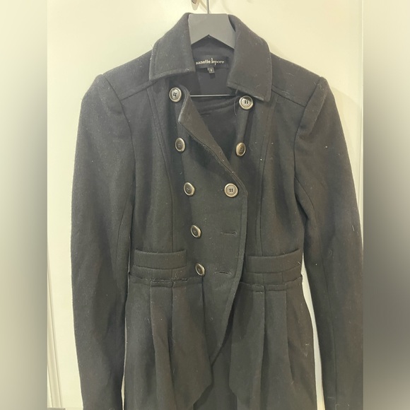 Nanette Lenore wool black military style jacket - Picture 3 of 5